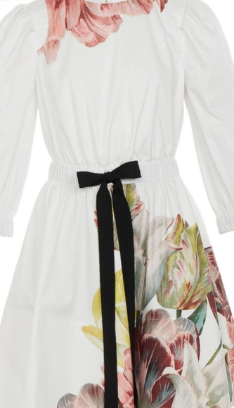 Ted Baker Tuleela Tranquility Print Dress, White - Picture 6 of 7